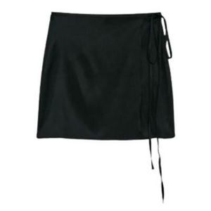 Silk satin skirt from Zara that wraps